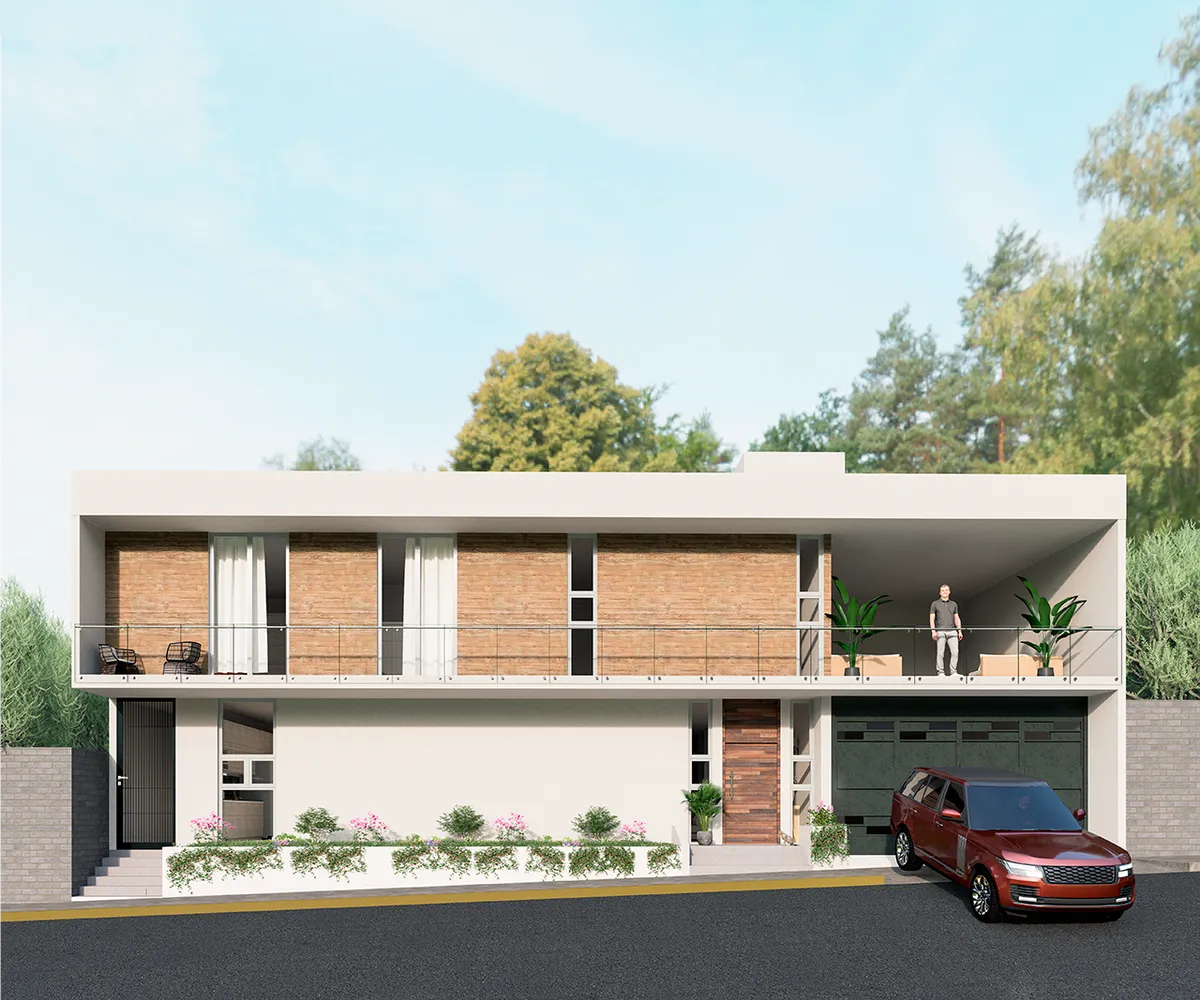 Vista del proyecto casa ciruelos