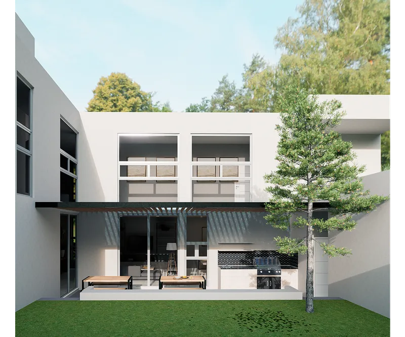 Vista del proyecto casa ciruelos