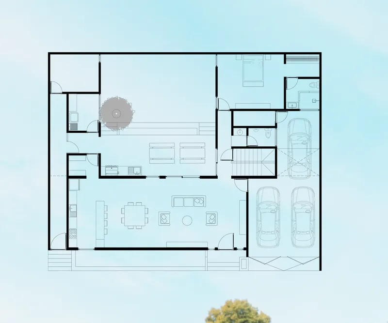 Vista del proyecto casa ciruelos