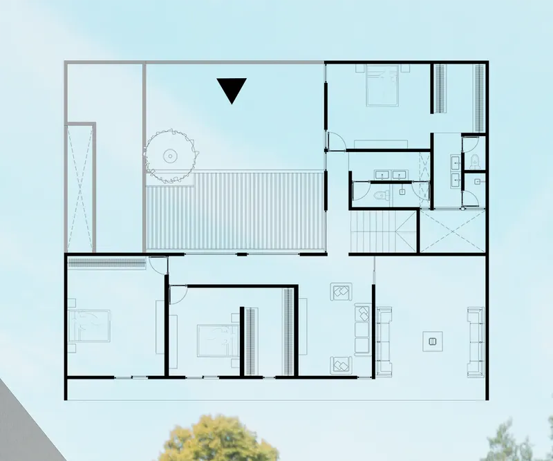 Vista del proyecto casa ciruelos