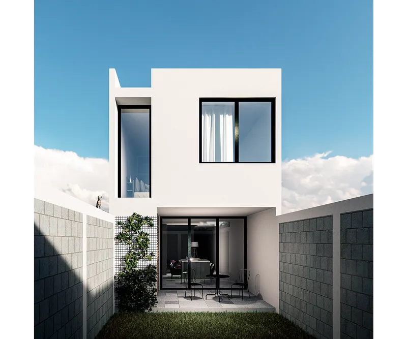 Vista del proyecto casa miguel n lira