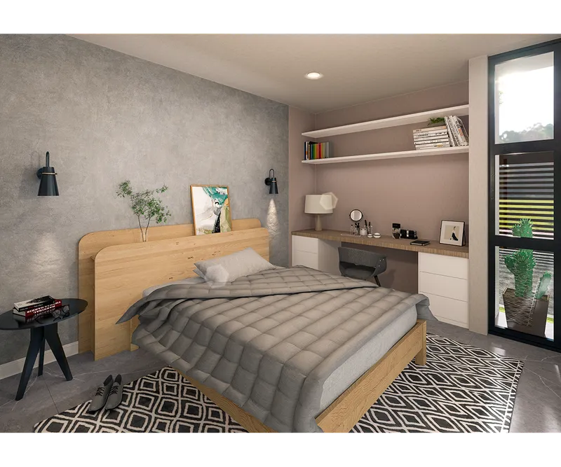 Vista del proyecto casa miguel n lira