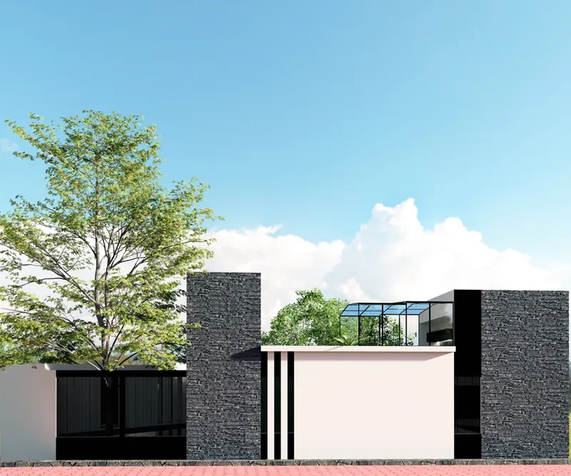 Vista del proyecto casa nixtlalpan