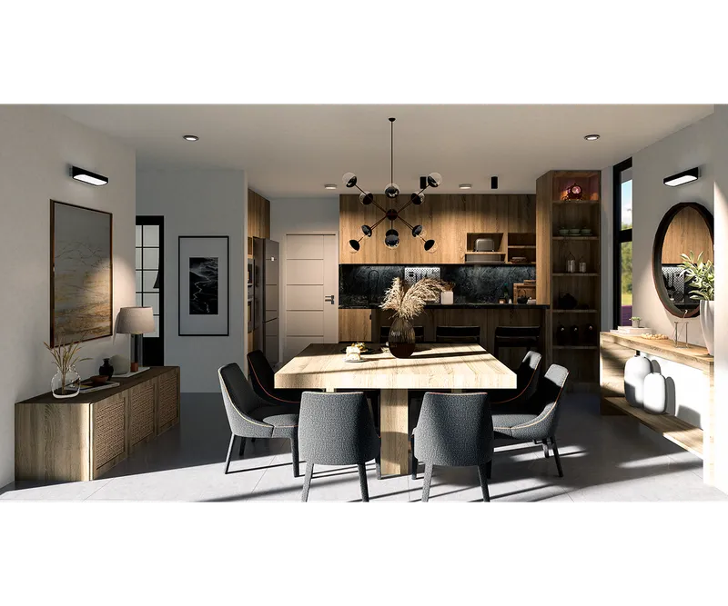 Vista del proyecto casa nixtlalpan