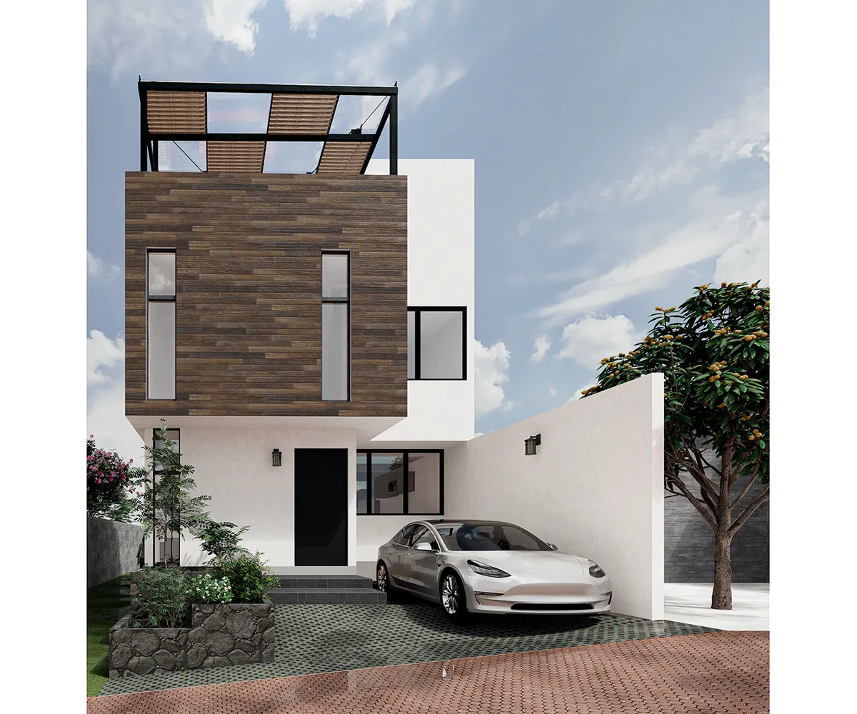 Vista del proyecto casa villa cardel