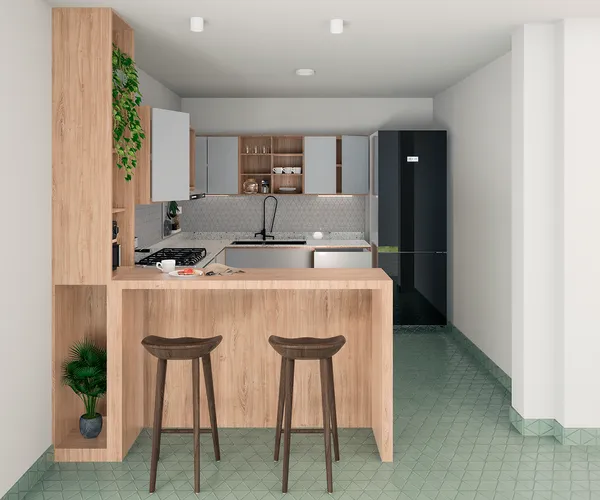 Vista del proyecto cocina brandon