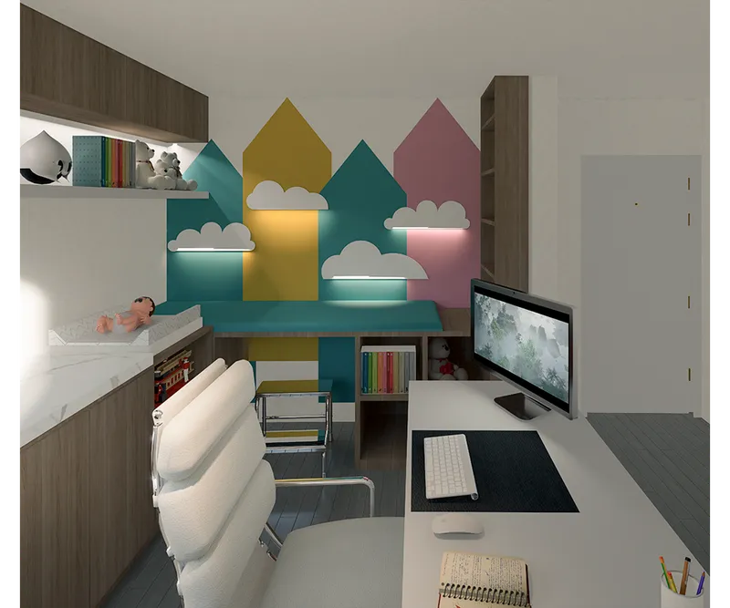 Vista del proyecto consultorio pediatrico