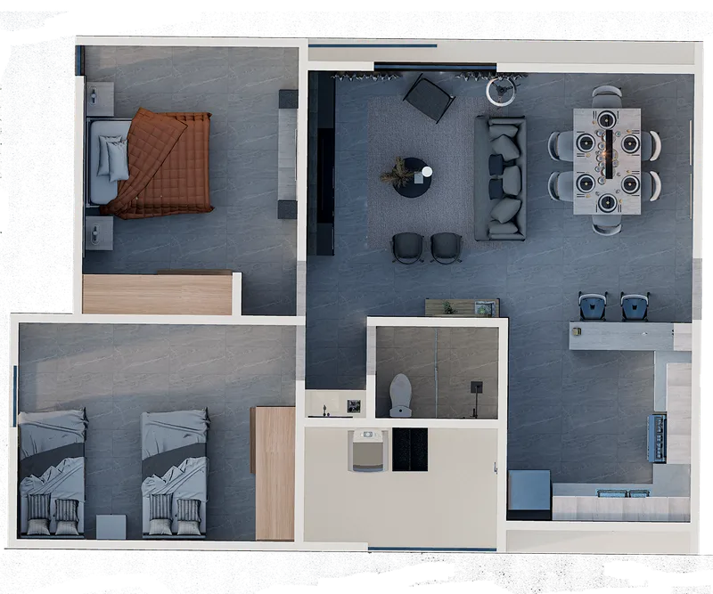 Vista del proyecto departamentos linda vista